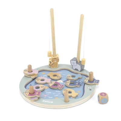 Juego de pesca con estanque magnético