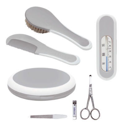 Set de 7 Piezas para Cuidado del bebé - Light Grey - Imagen 2