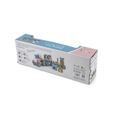 Tren de madera animales apilables - Imagen 5