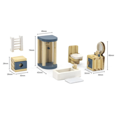 Set de madera: El baño - Imagen 3