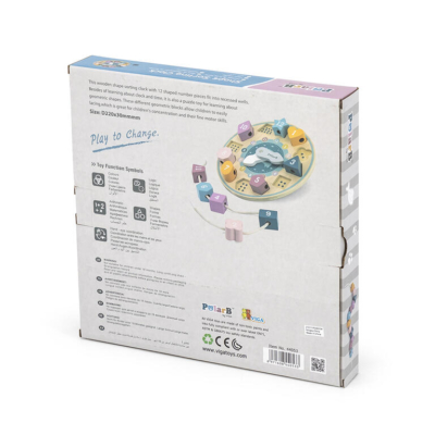 Reloj de madera con formas - Imagen 4