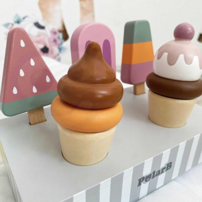 Set de 5 helados con soporte - Imagen 2