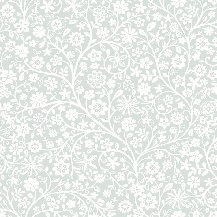 CASADECO_200836442 Papel pintado Érase una vez Poetic Flowers Bleu doux - Imagen 1