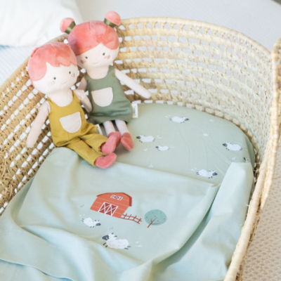 Juego de sábanas para minicuna Funny Farm - Imagen 3