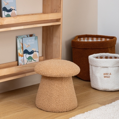 Puff infantil de tercipelo Zopi - Imagen 2