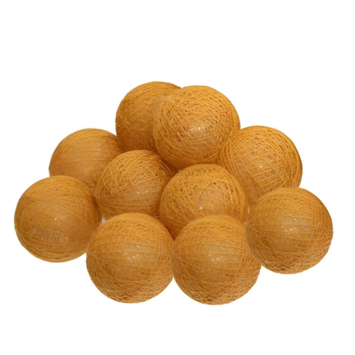 Guirnalda decorativa con 10 Luces Led Mostaza