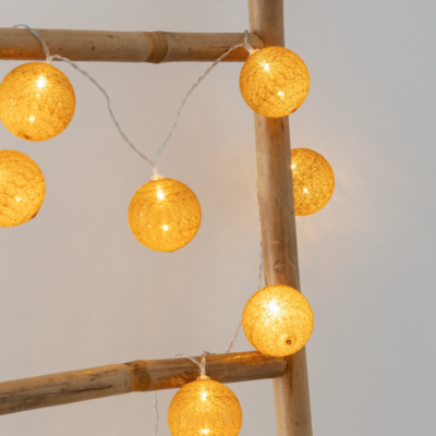 Guirnalda decorativa con 10 Luces Led Mostaza - Imagen 3