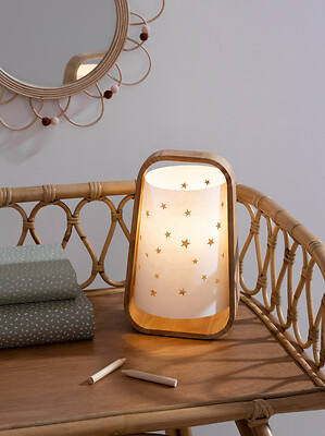 Lámpara infantil estrellas bambú - Imagen 2