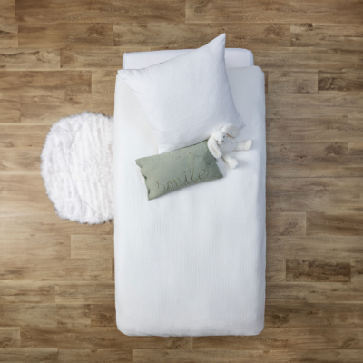 Funda nórdica infantil de cama + Cojín blanco