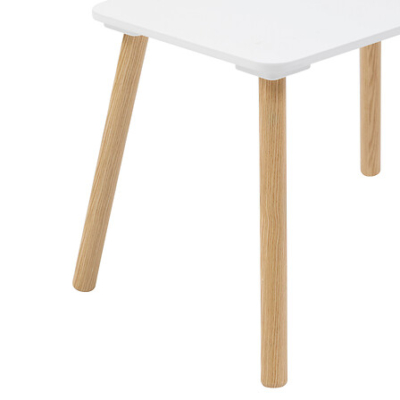 Set mesa con dos sillas infantiles madera natural - Imagen 4