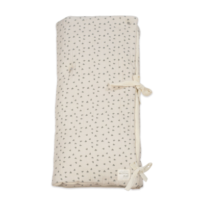 Saco 2 en 1 Arrullo-manta corazones Poppy musgo - Imagen 3