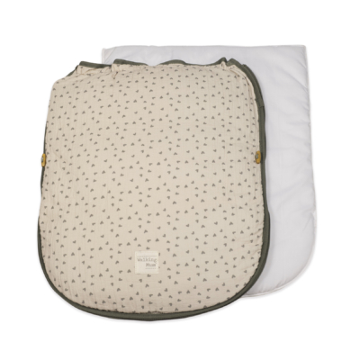 Saco silla topito corazones Poppy musgo entretiempo - Imagen 2