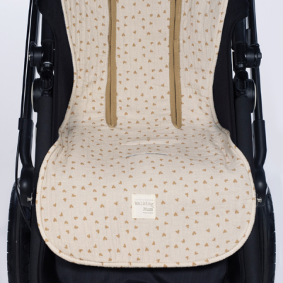 Colchoneta para silla corazones Poppy canela - Imagen 4