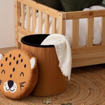 Puf infantil plegable leopardo - Imagen 2