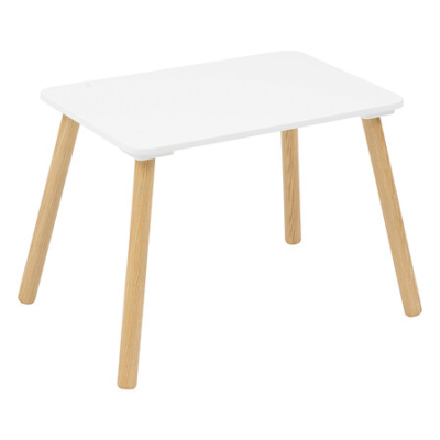 Set mesa con dos sillas infantiles madera natural - Imagen 6