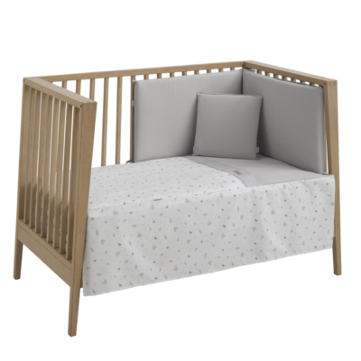 Colcha con protector para cuna de 60 Ardi gris - Imagen 2