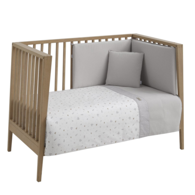 Funda nórdica con protector para cuna de 70 Ardi gris