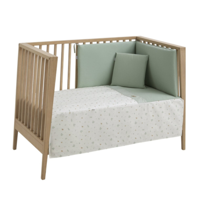 Colcha con protector para cuna de 60 Ardi verde - Imagen 2