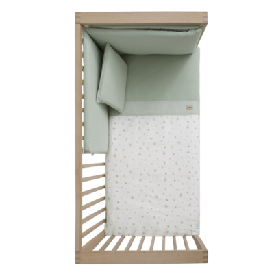 Funda nórdica con protector para cuna de 70 Ardi verde - Imagen 2