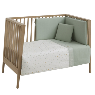 Funda nórdica con protector para cuna de 70 Ardi verde