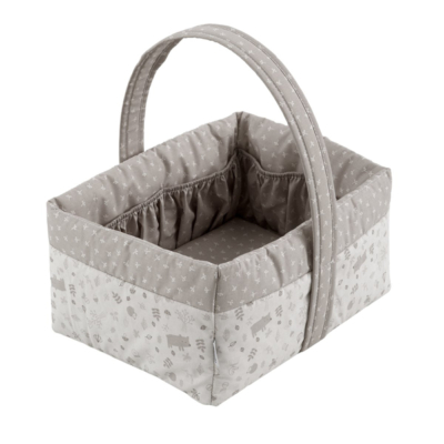 Cesta botellero Abete beige