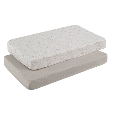 Pack de 2 bajeras para cuna Abete beige