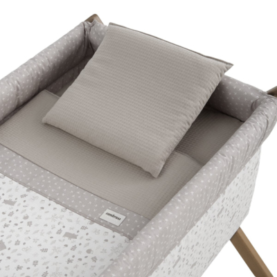 Minicuna madera natural Abete beige - Imagen 3