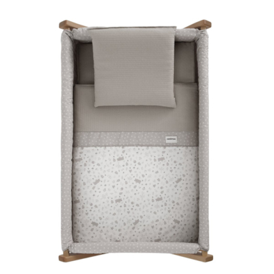 Minicuna madera natural Abete beige - Imagen 4