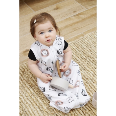 Saco de dormir punto sin mangas TOG 0.3 70cm Animal Multicolor - Imagen 3