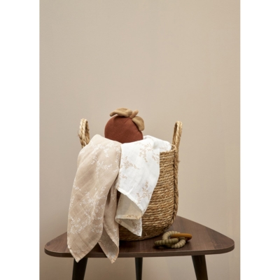 Pack de 2 muselinas 120x120cm Branches Sand - Imagen 3