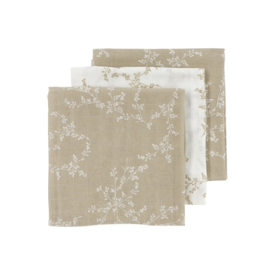 Pack de 3 muselinas 70x70cm Branches Sand