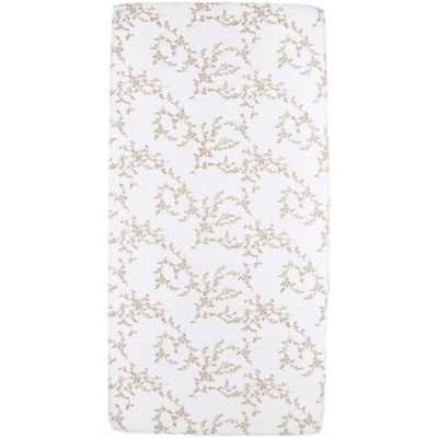 Sábana bajera ajustable cuna colecho 40x80/90 cm Branche Sand - Imagen 2