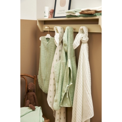 Pack de 2 muselinas 120x120cm Stripes Soft Green - Imagen 2