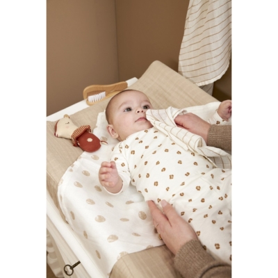 Pack de 3 muselinas 70x70cm Dot Stripes Sand - Imagen 3