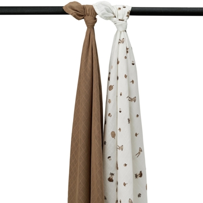 Pack de 2 muselinas 120x120cm Forest Animal Tofee