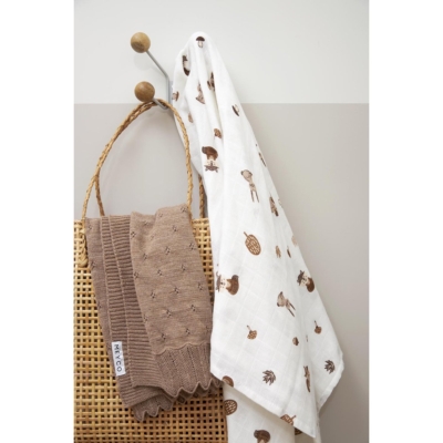 Pack de 2 muselinas 120x120cm Forest Animal Tofee - Imagen 4