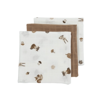 Pack de 3 muselinas 70x70cm Forest Animals Tofee