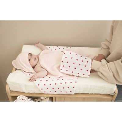 Pack de 3 muselinas 70x70cm Heart Red - Imagen 5