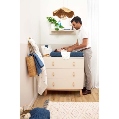 Pack de 2 muselinas 120x120cm Moon Indigo - Imagen 4