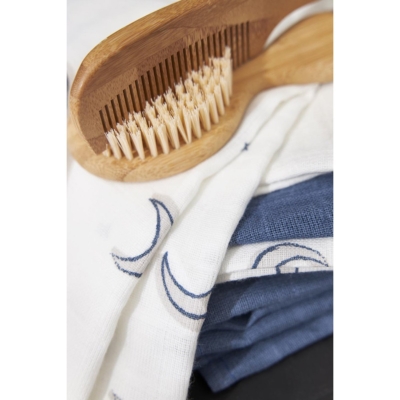 Pack de 3 muselinas 70x70cm Moon Indigo - Imagen 4