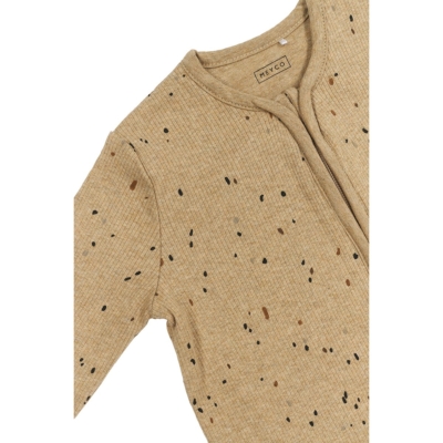 Saco de dormir con mangas canalé TOG 1.0 90cm Mini Spot Tofee Melange - Imagen 3