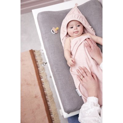 Capa de baño con volante 80x80cm Terry Soft Pink - Imagen 2