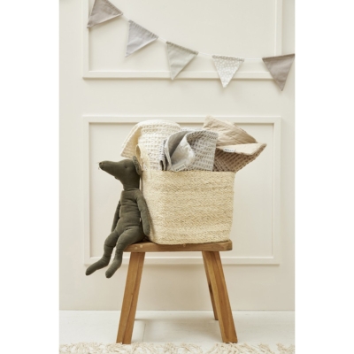 Manta minicuna entretiempo 100x75cm Waffle Grey - Imagen 7