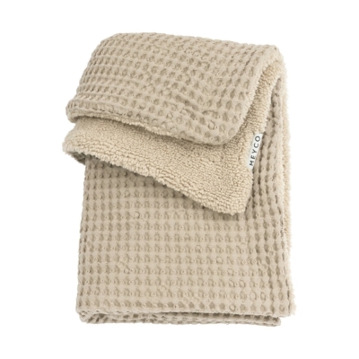 Manta minicuna invierno 100x75cm Waffle Sand