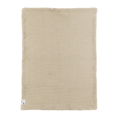 Manta minicuna invierno 100x75cm Waffle Sand - Imagen 2