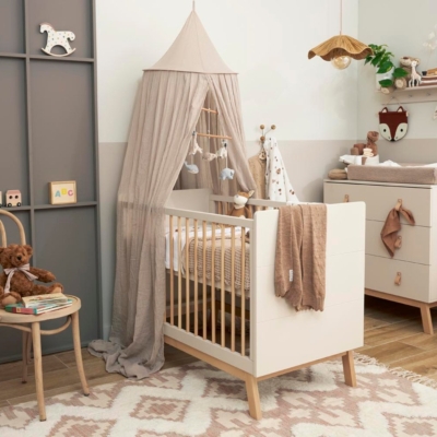 Manta minicuna invierno 100x75cm Waffle Sand - Imagen 7