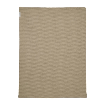 Manta minicuna entretiempo 100x75cm Waffle Taupe - Imagen 2