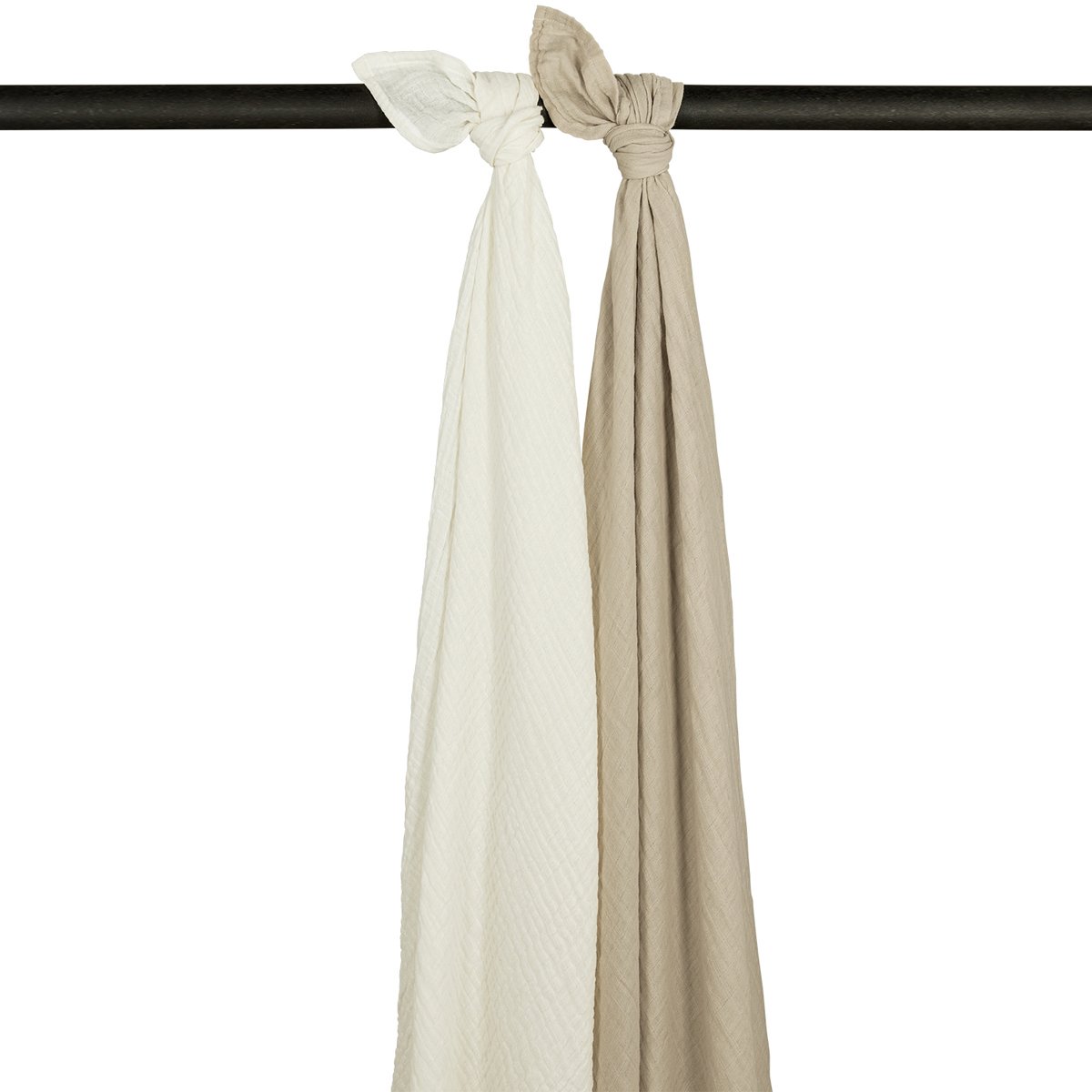 54814.jpg Pack de 2 muselinas 120x120cm Off White Sand - Imagen 1