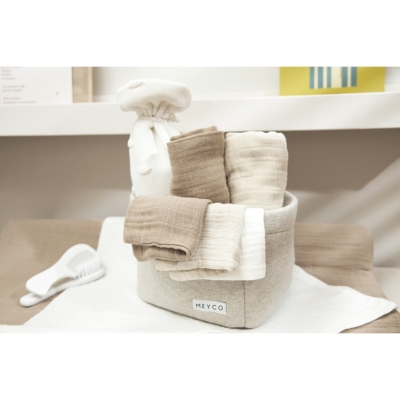 Pack de 3 muselinas 70x70cm Off White / Sand / Taupe - Imagen 2