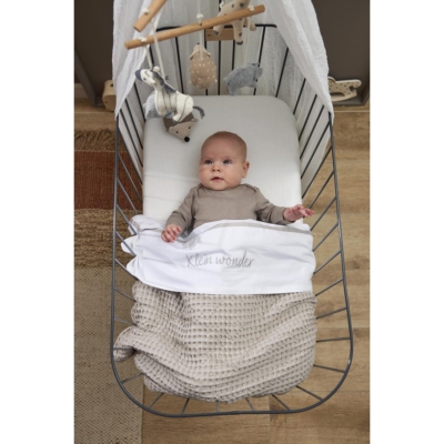 Sábana bajera ajustable cuna colecho 50x90cm White - Imagen 3